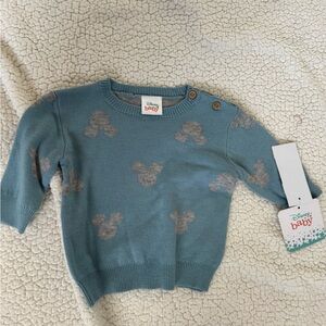 Disney Baby Blue Sweater with Ears Pattern size NB